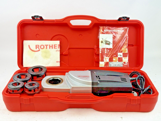 ROTHENBERGER - SUPERTRONIC 1250 -1.1/4" - PORTABLE PIPE THREADING MACHINE/ KIT