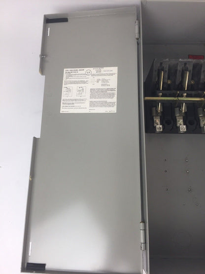 CHALLENGER HD363NFC HD SAFETY SWITCH 600VAC/DC 100AMP 75HP TYPE 1 ENCLOSURE