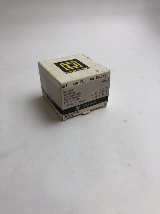 Square D 8501 PR 3.31 E Control Relay 110 V 50 HZ 120 V 60 HZ