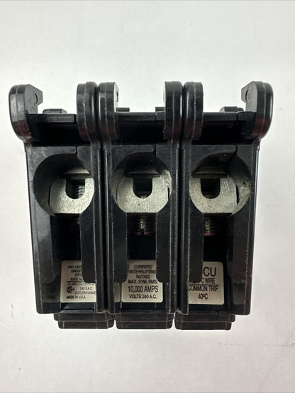 CUTLER HAMMER CHB315 240VAC 15AMP 3POLE CLASS CTL TYPE CHB CIRCUIT BREAKER