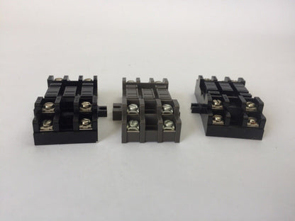 GOULD SL711 SOCKET RELAY BASE 10A 300V (LOT OF 3)