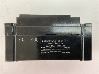 GE TE132015WL CIRCUIT BREAKER 240VAC 15AMP 3POLE