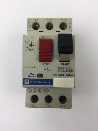 TELEMECANIQUE GV2-MO6  MOTOR CIRCUIT BREAKER 1-1.6 A
