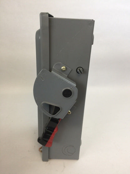 SQUARE D HU361EI NON FUSIBLE SAFETY SWITCH 30AMP 600VAC 600VDC SERIES F05 TYPE 1