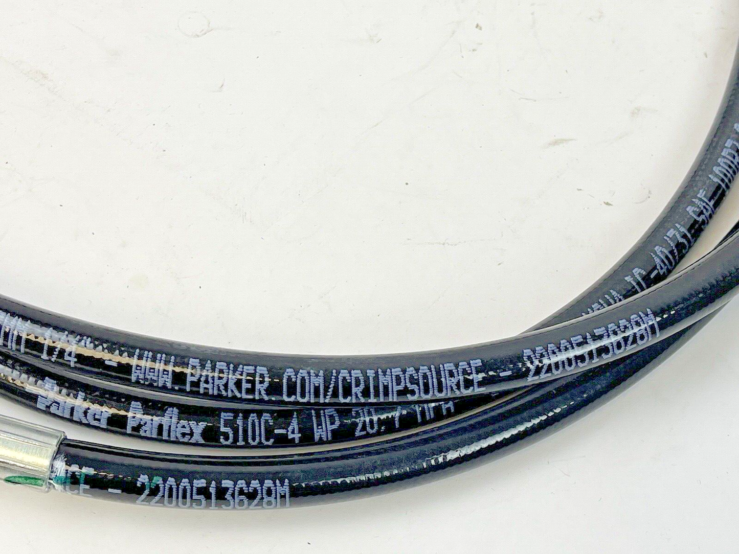 PARKER - PARFLEX 510C-4 -FLEXIBLE HOSE 10' L X 1/4" D - WITH PNEUMATIC FITTINGS