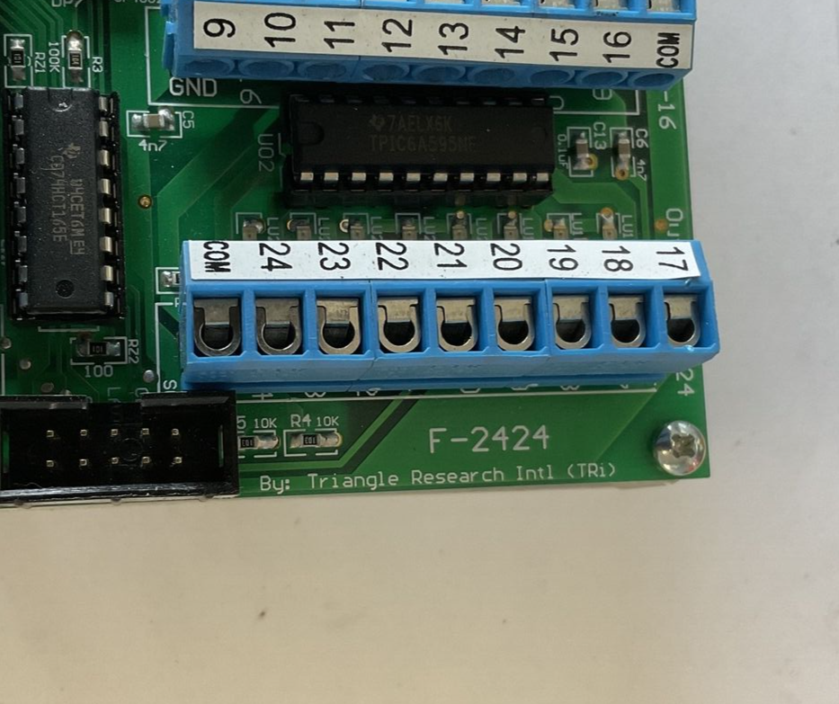 TRIANGLE RESEARCH F-2424 CIRCUIT BOARD