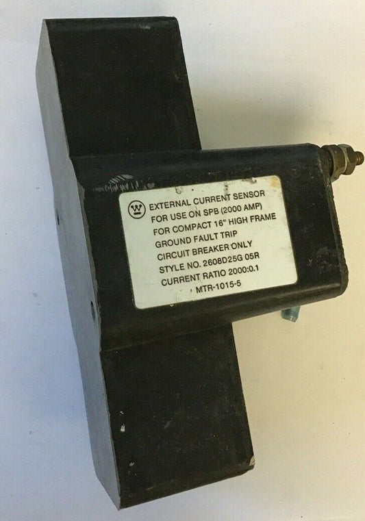 WESTINGHOUSE 2608D25G 05R EXTERNAL CURRENT SENSOR RATIO 2000:0.1