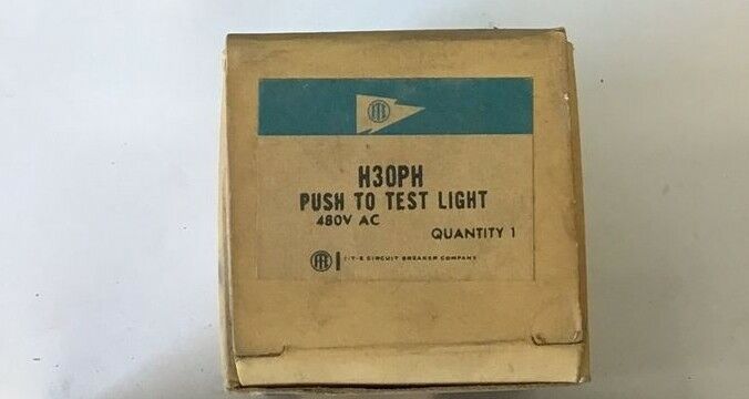 ITE H30PH PUSH TO TEST LIGHT 480VAC ****LOTOF3***