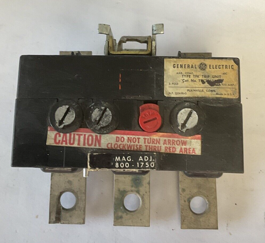 GENERAL ELECTRIC TFK236T225 TRIP UNIT 225A 3POLE