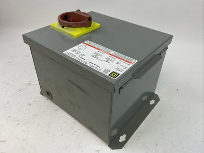 SQUARE D 9070 SK1000G1 TRANSFORMER DISCONNECT SER A PRI VOLT 230 4.35A 460 2.17A