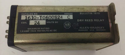 ALLEN BRADLEY, 1610-T0600S24, SER. C, CONTROL RELAY, 24VDC, 1A, 15VA, 150V AC/DC