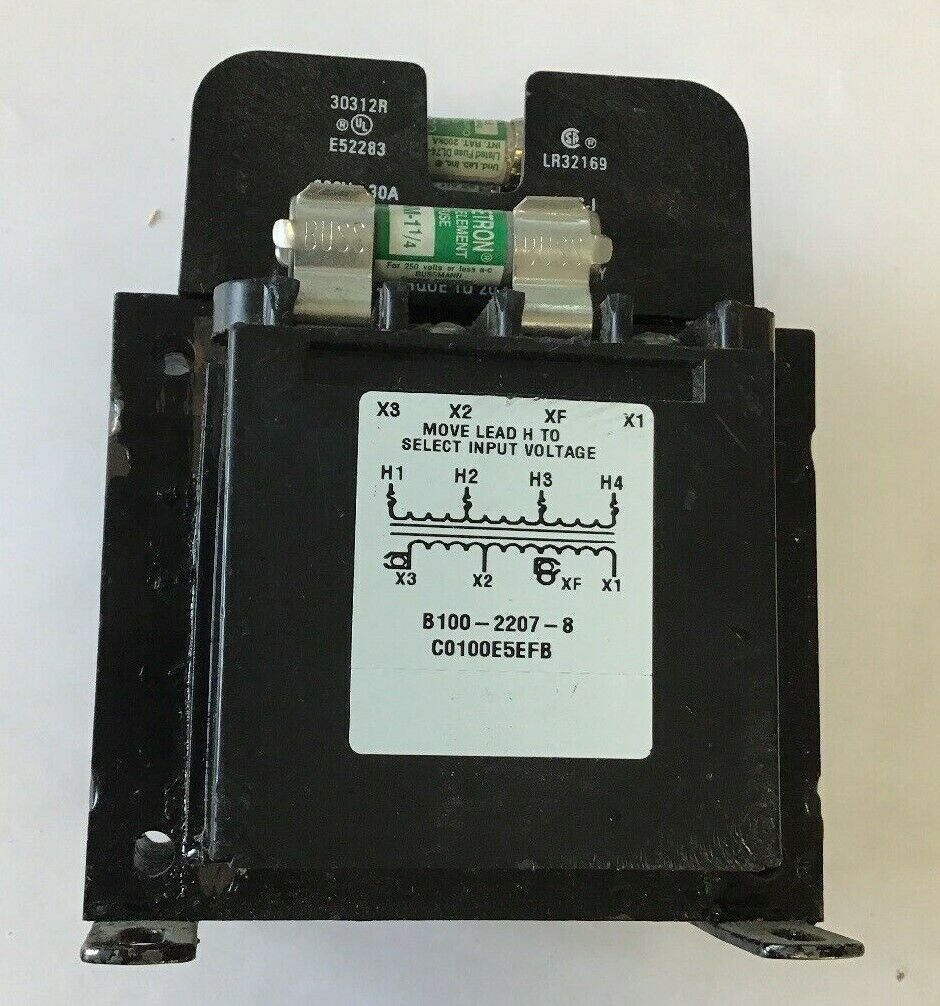 CUTLER HAMMER C0100E5EFB CONTROL TRANSFORMER 100VA 50/60HZ