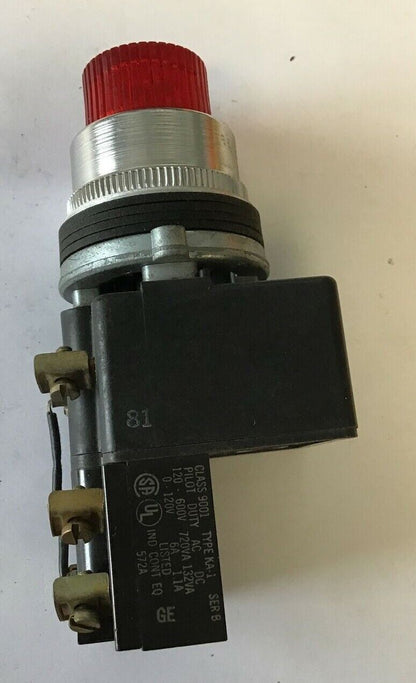 SQUARE D 9001KM34  PUSH BUTTON 24VAC/DC SER.A RED CAP