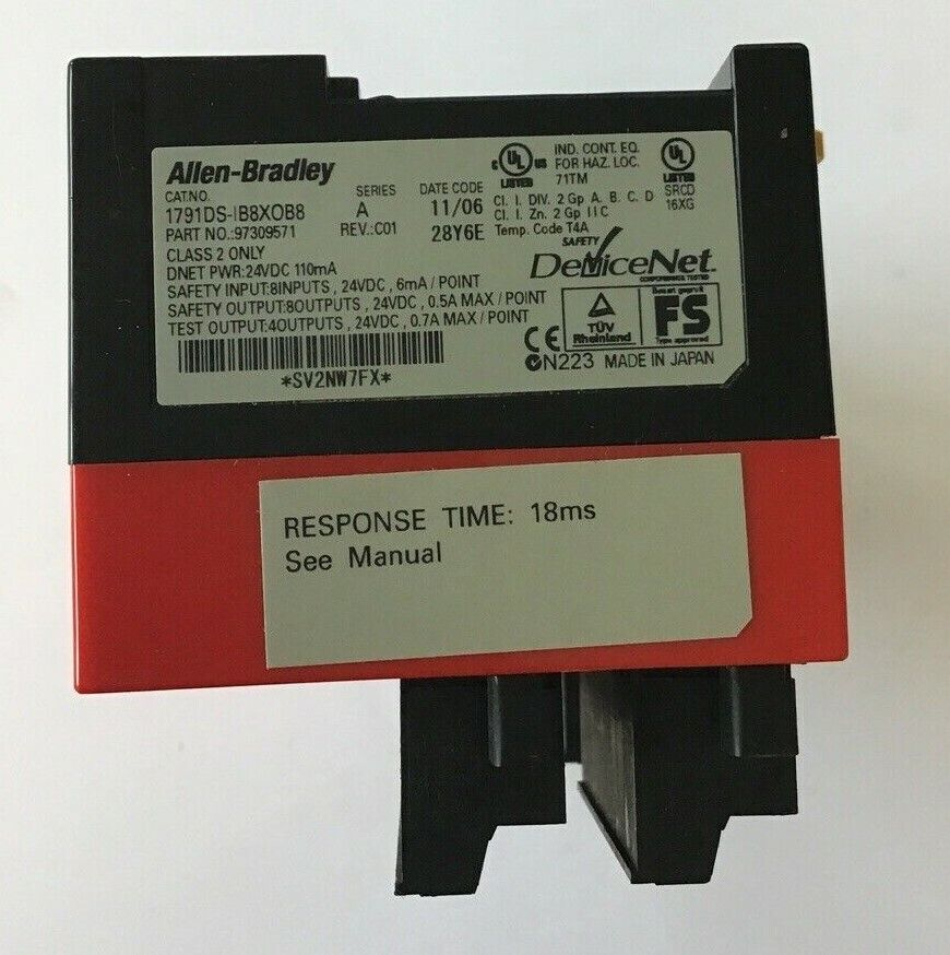 ALLEN BRADLEY 1791DS-IB8X0B8 COMPACT BLOCK 24VDC SER.A REV.C01