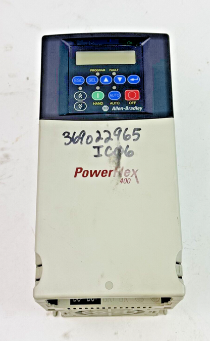 ALLEN-BRADLEY - 22C-D030N103 SER. A FRN: 5.03 -POWERFLEX 400-480VAC/15HP/23A/3PH