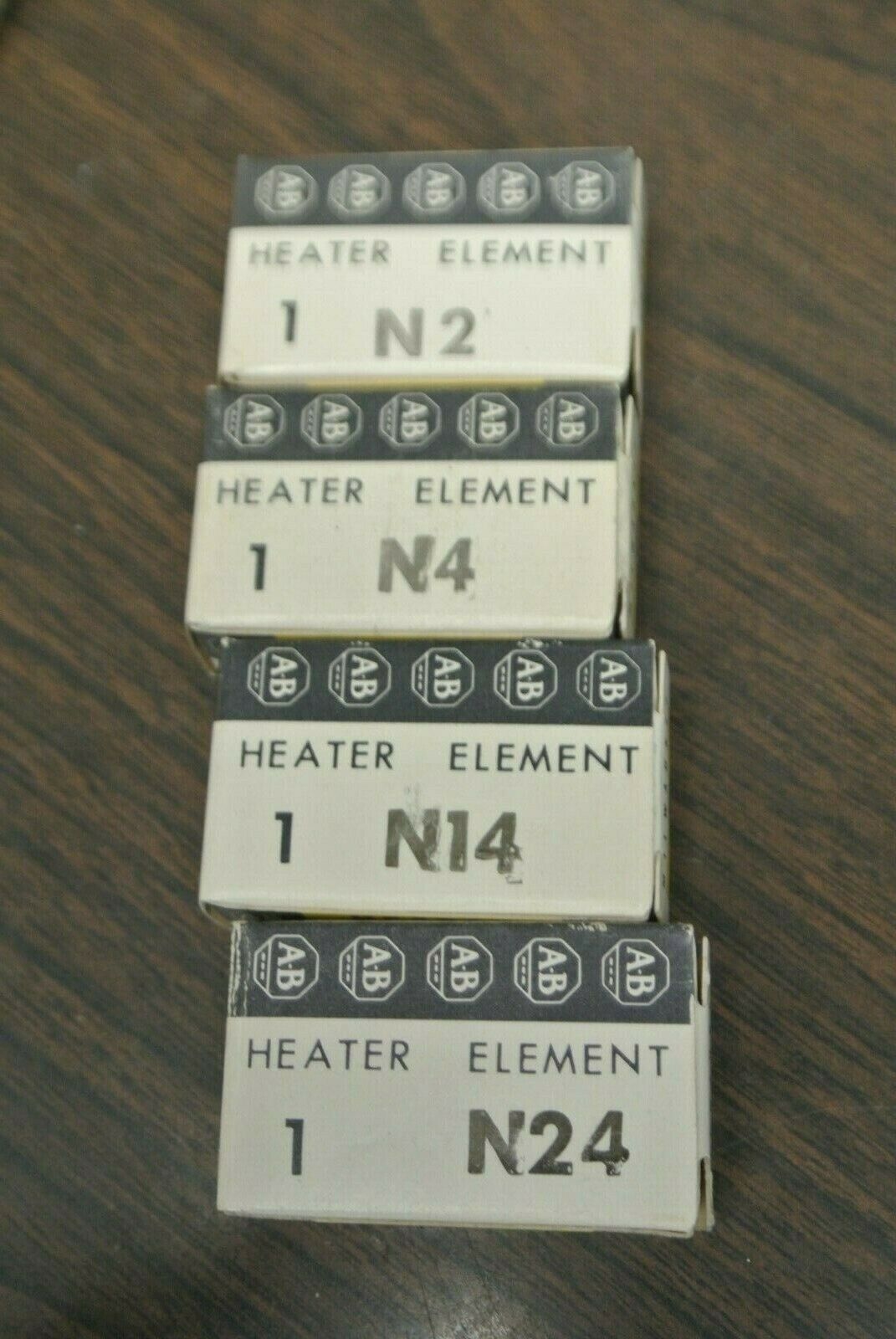 LOT of 14 / ALLEN-BRADLEY N-SERIES THERMAL OVERLOAD HEATER ELEMENTS / LIST BELOW