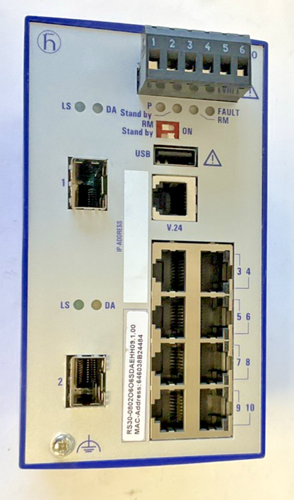 HIRSCHMANN RS30-0802O6O6SDAEHH09.1.00 RAIL SWITCH 60VDC 30VAC
