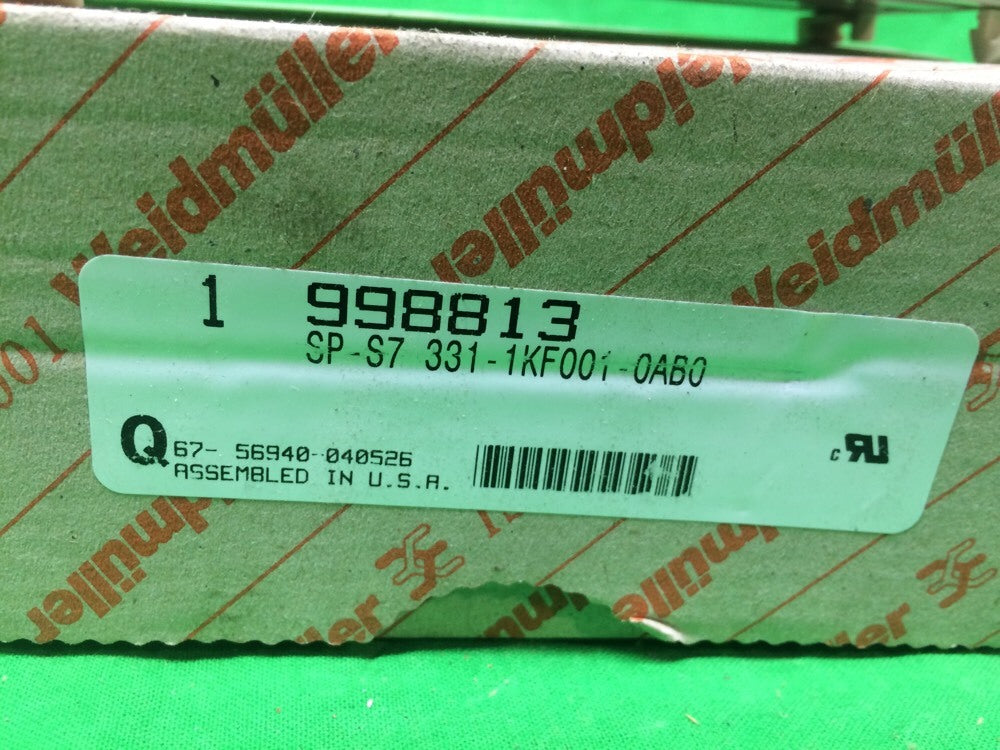 WEIDMULLER SP-S7 331-1KF001-0AB0 ANALOG INPUT MODULE 998813