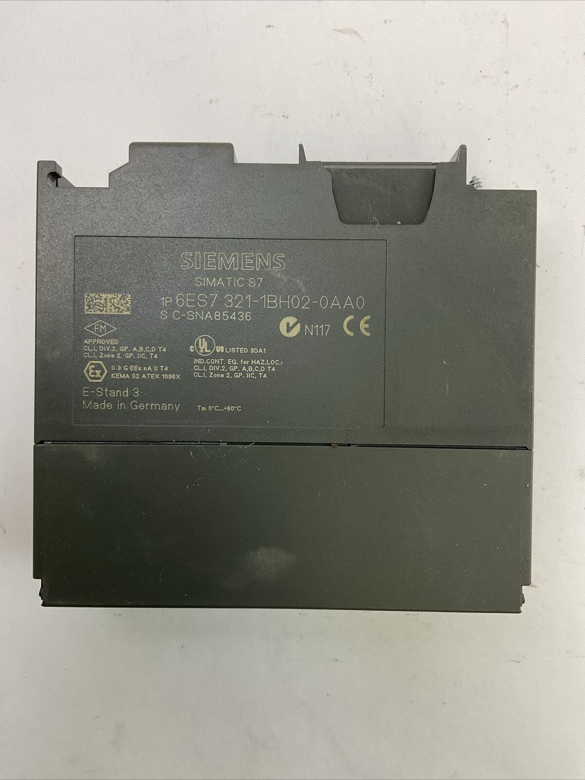 6ES7 321-1BH02-0AA0 SIEMENS DIGITAL INPUT MODULE