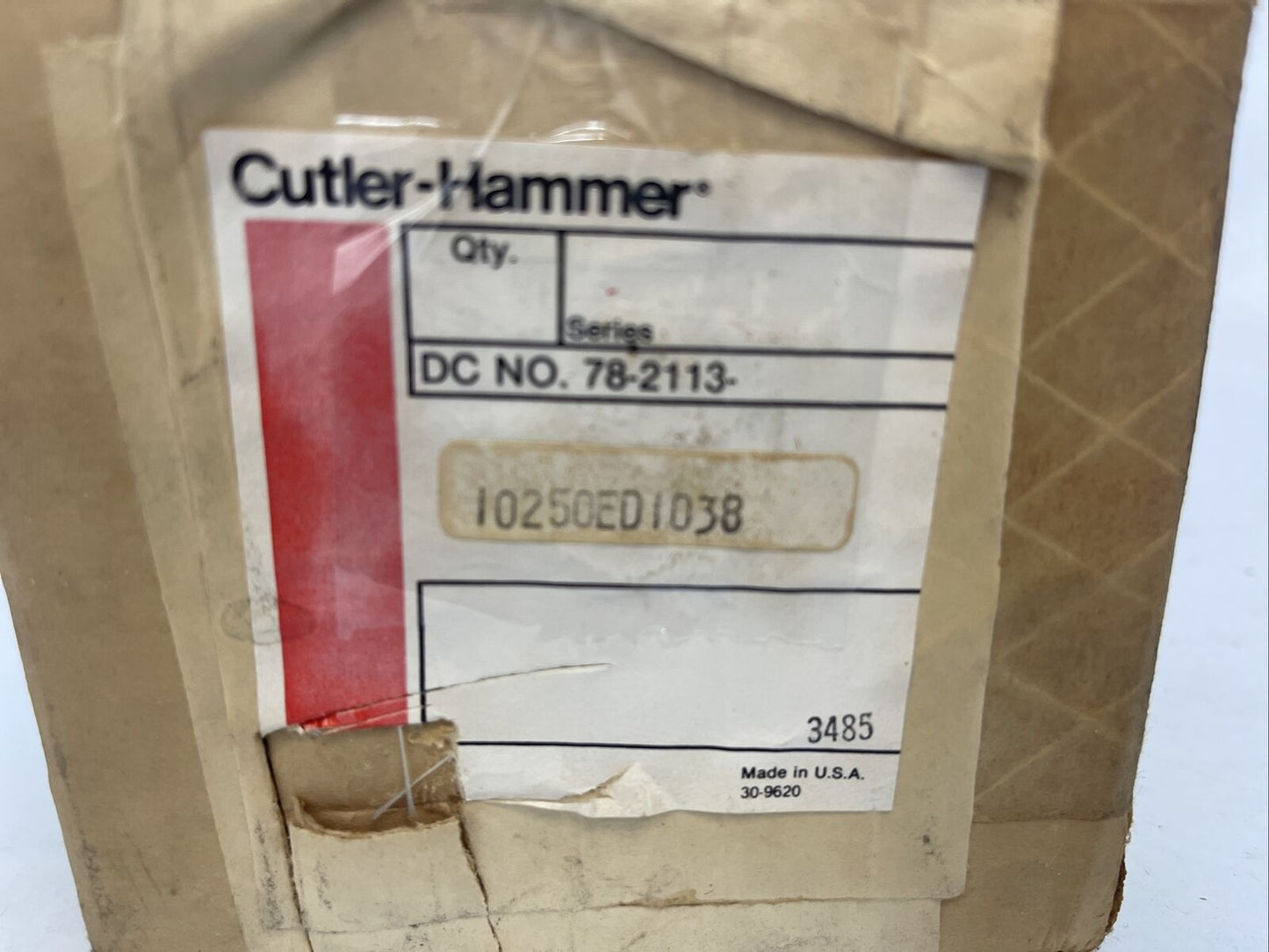CUTLER HAMMER 10250ED1038 START STOP RESET PUSHBUTTON STATION
