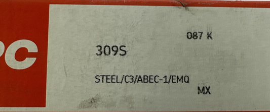 MRC 309S STEEL/C3/ABEC-1/EMQ BEARING