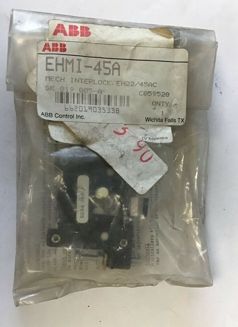 ABB EHMI-45A MECHANICAL INTERLOCK SK 819 005-A