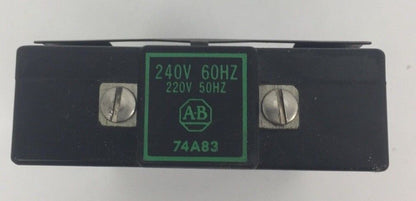ALLEN BRADLEY 74A83 COIL 240V 60HZ 220V 50HZ SIZE 4 2-3 POLES ONLY
