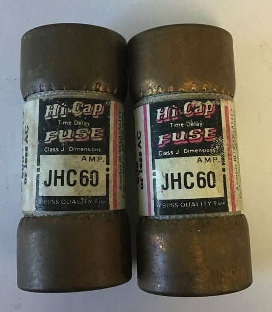 BUSS JHC 60 HI-CAP FUSE 600VAC CLASS J ***LOTOF2***