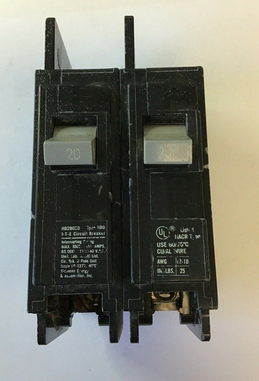 ITE HB2B020 CIRCUIT BREAKER 20AMP 2P 120/240V