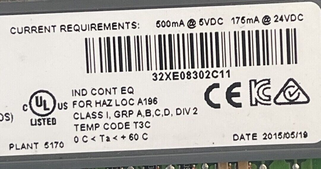 ALLEN BRADLEY 1747-L532 SER E SLC 5/03 16K CONTROLLER 1747-OS 302 SER C FW 11