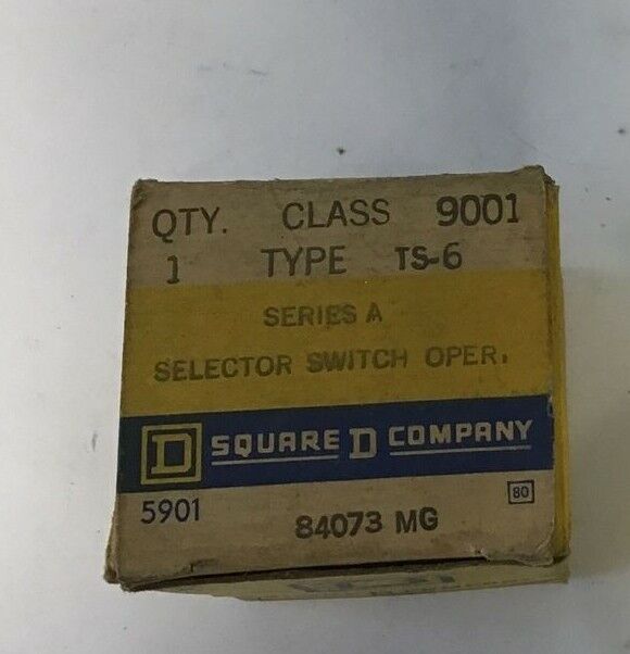 SQUARE D 9001 TS-6 SELECTOR SWITCH OPERATOR SER.A