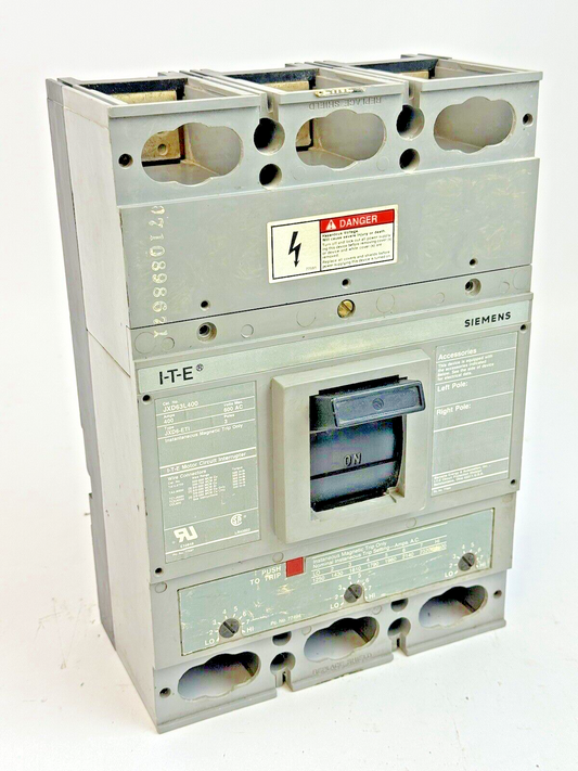 ITE / SIEMENS - JXD63L400 - MAGNETIC TRIP CIRCUIT BREAKER - 400 A/3 POLE/600 VAC