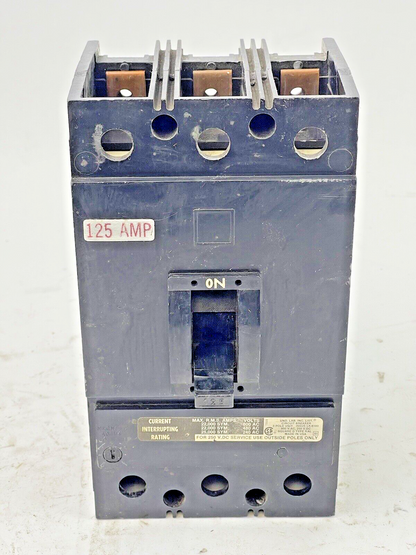 SQUARE D - KAL-36125 - CIRCUIT BREAKER - 125 AMP, 3 POLE, 600 VAC