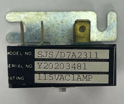 SYRACUSE ELECTRONICS SJS/D7A2311 TIME DELAY RELAY 115VAC 1AMP