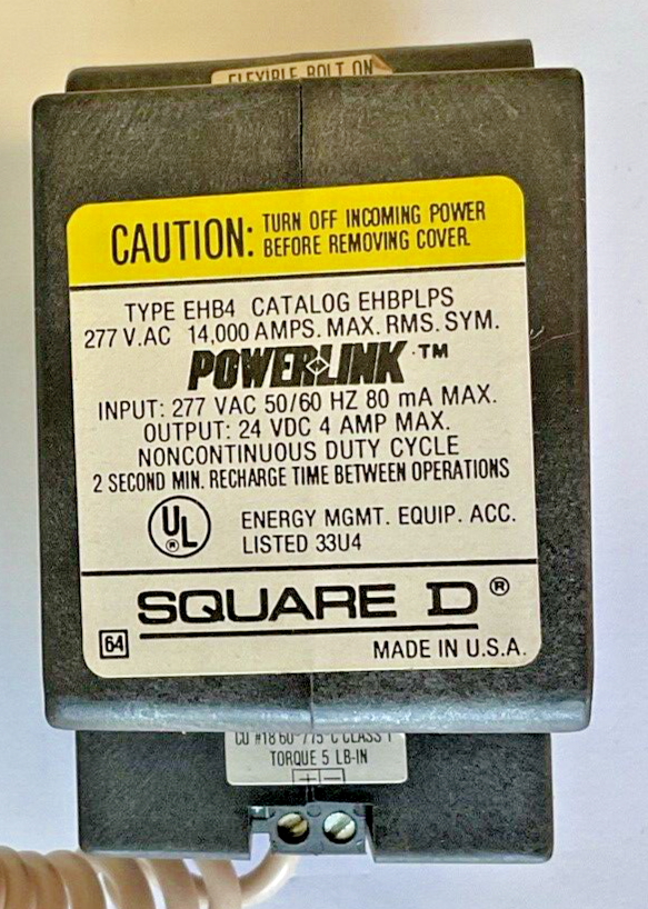 SQUARE D EHBPLPS CIRCUIT BREAKER 277VAC 50/60HZ 24VDC