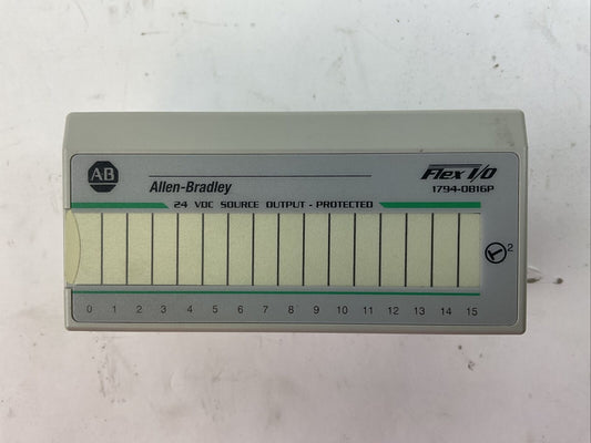 ALLEN BRADLEY 1794-OB16P SER A 16PT DIGITAL OUTPUT MODULE OUTPUT 10-31.2VDC