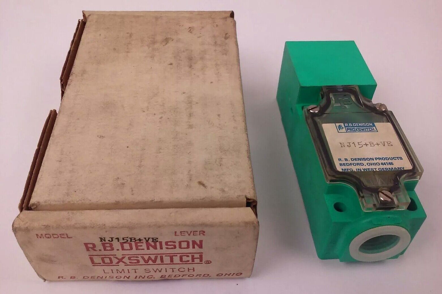 R.B.DENISON NJ15+B+VE, METAL SENSING & CAPACITIVE PROXIMITY LIMIT SWITCH,BUL.900