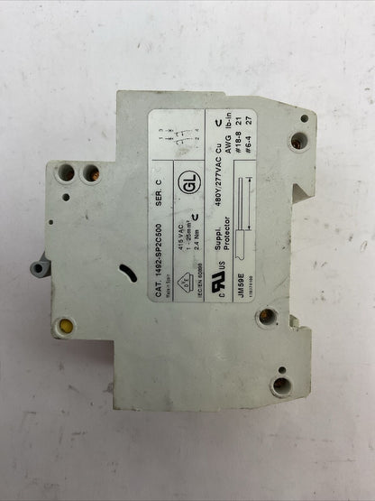 ALLEN BRADLEY 1492-SP2C500 SER C CIRCUIT BREAKER 50A 2POLE 480Y/277VAC