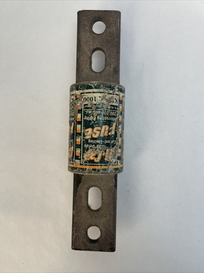 BUSS KRP-C 1000 HI-CAP TIME DELAY CURRENT LIMITING FUSE 600VAC 1000AMP CLASS L