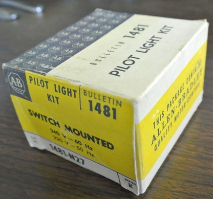 ALLEN-BRADLEY 1481-N27 SWITCH-MOUNTED PILOT LIGHT KIT - 220-240V - NEW SURPLUS