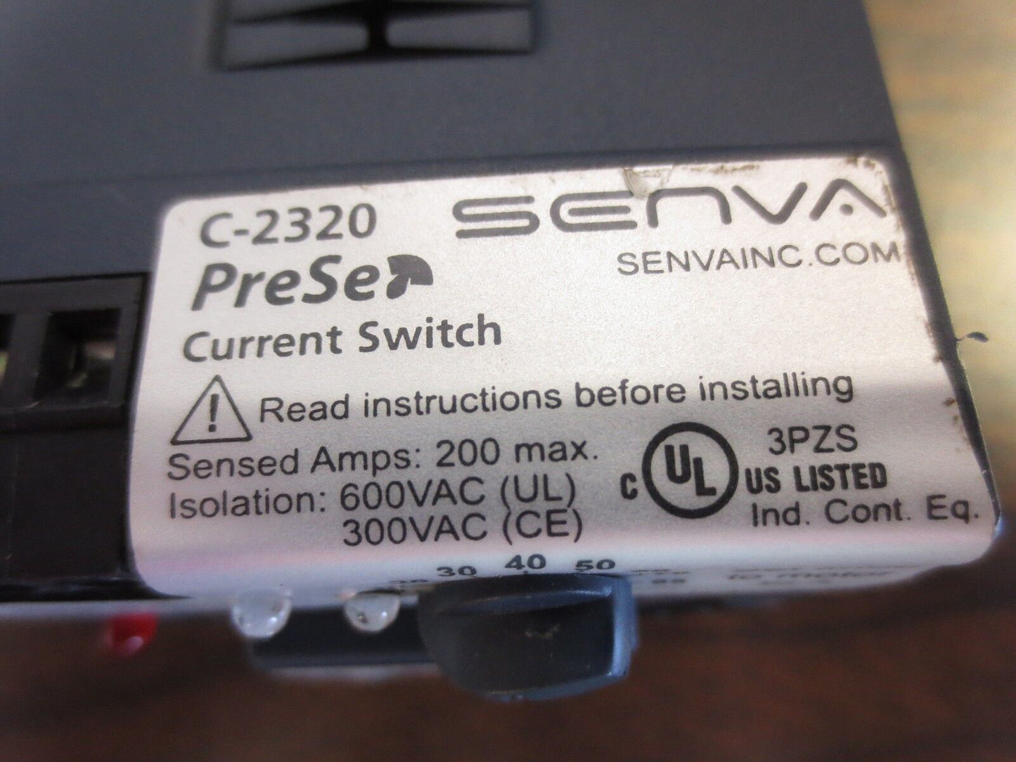 SENVA C-2320 PRESET CURRENT SWITCH + CR3-24 CONTACT