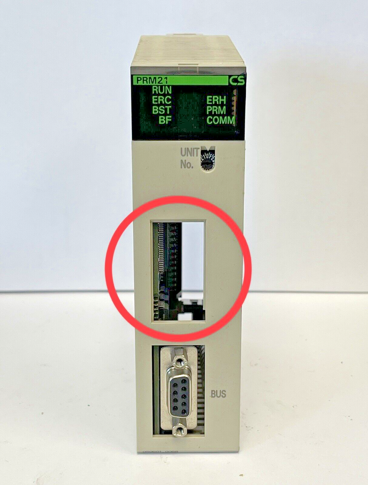 OMRON - CS1W-PRM21 *MISSING PLATE* - PROFIBUS DP MASTER UNIT - PROF. ID #07C4