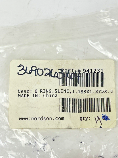 NORDSON *LOT OF 19* 941231 O-Ring FOR PRODIGY POWDER TRANSFER PUMP REPAIR/MAINT.