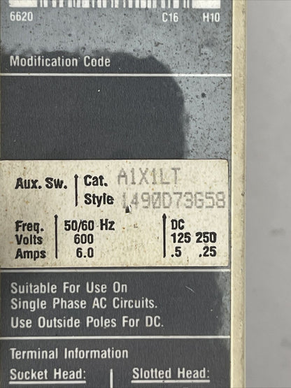 WESTINGHOUSE HMCP003A0CA04 CIRCUIT BREAKER 600VAC 250VDC 3AMP 3POLE A1X1LT