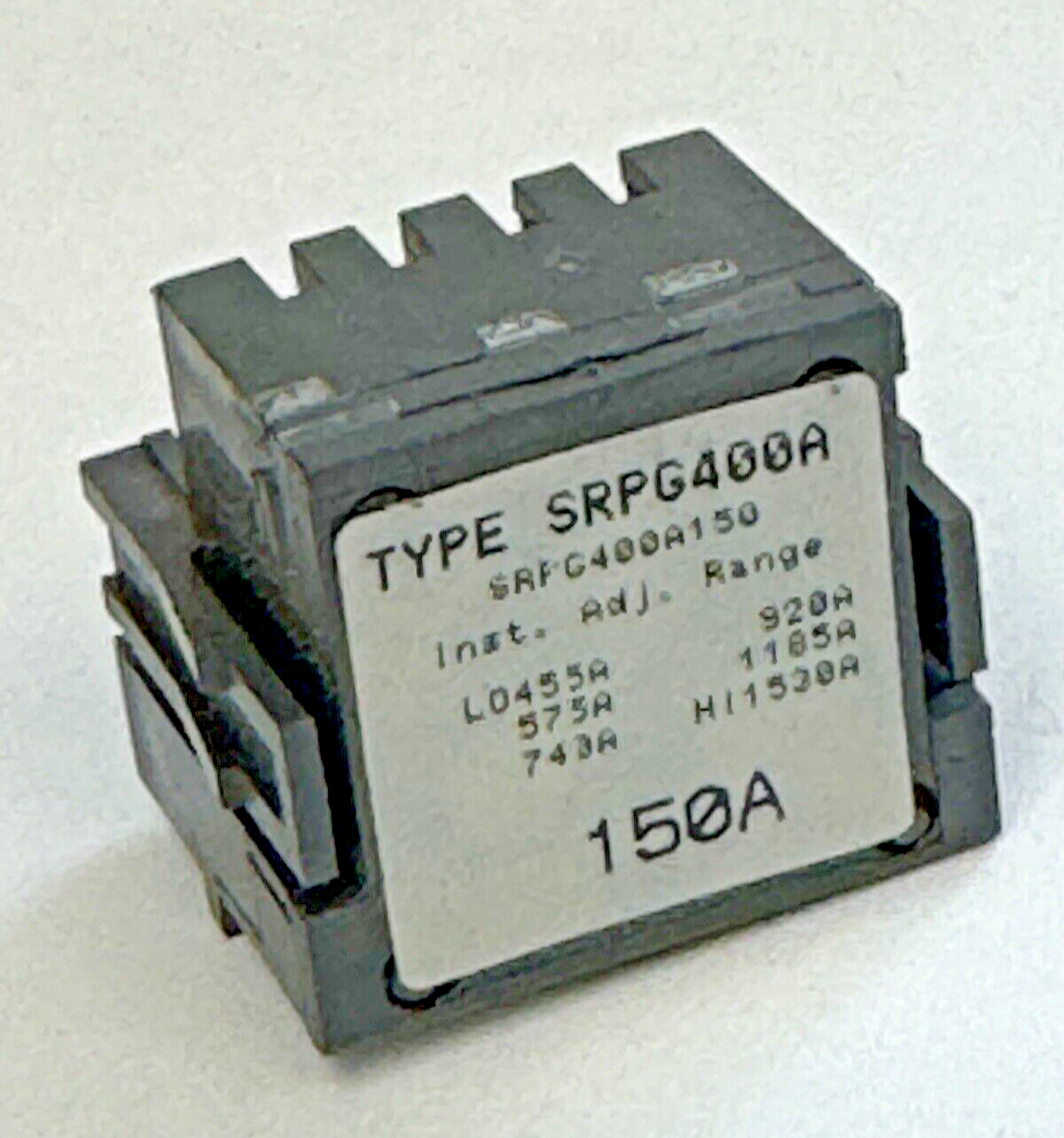 GE - SRPG400A150 - RATING PLUG W/ ADJUSTABLE INSTANTANEOUS TRIP - 150A