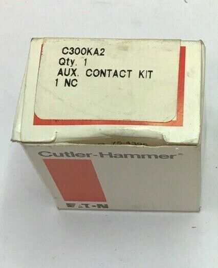 CUTLER HAMMER C300KA2 AUXILIARY CONTACT KIT 1NC