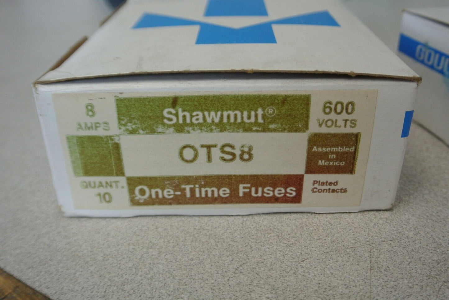 BOX of 10 / GOULD SHAWMUT OTS8 CLASS K5 FUSE 8A / 600V / NEW SURPLUS