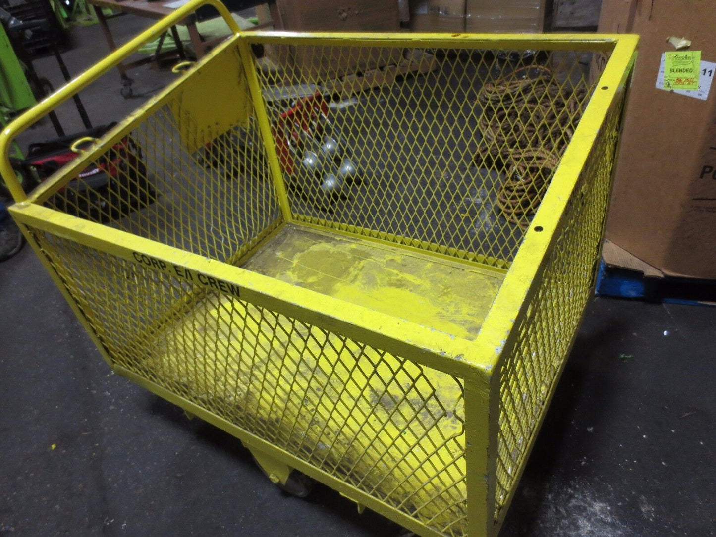 STEEL MESH SHOP / FACTORY CART ELECTRICIAN WELDER MAINTENANCE - 48" x 36" x 30"