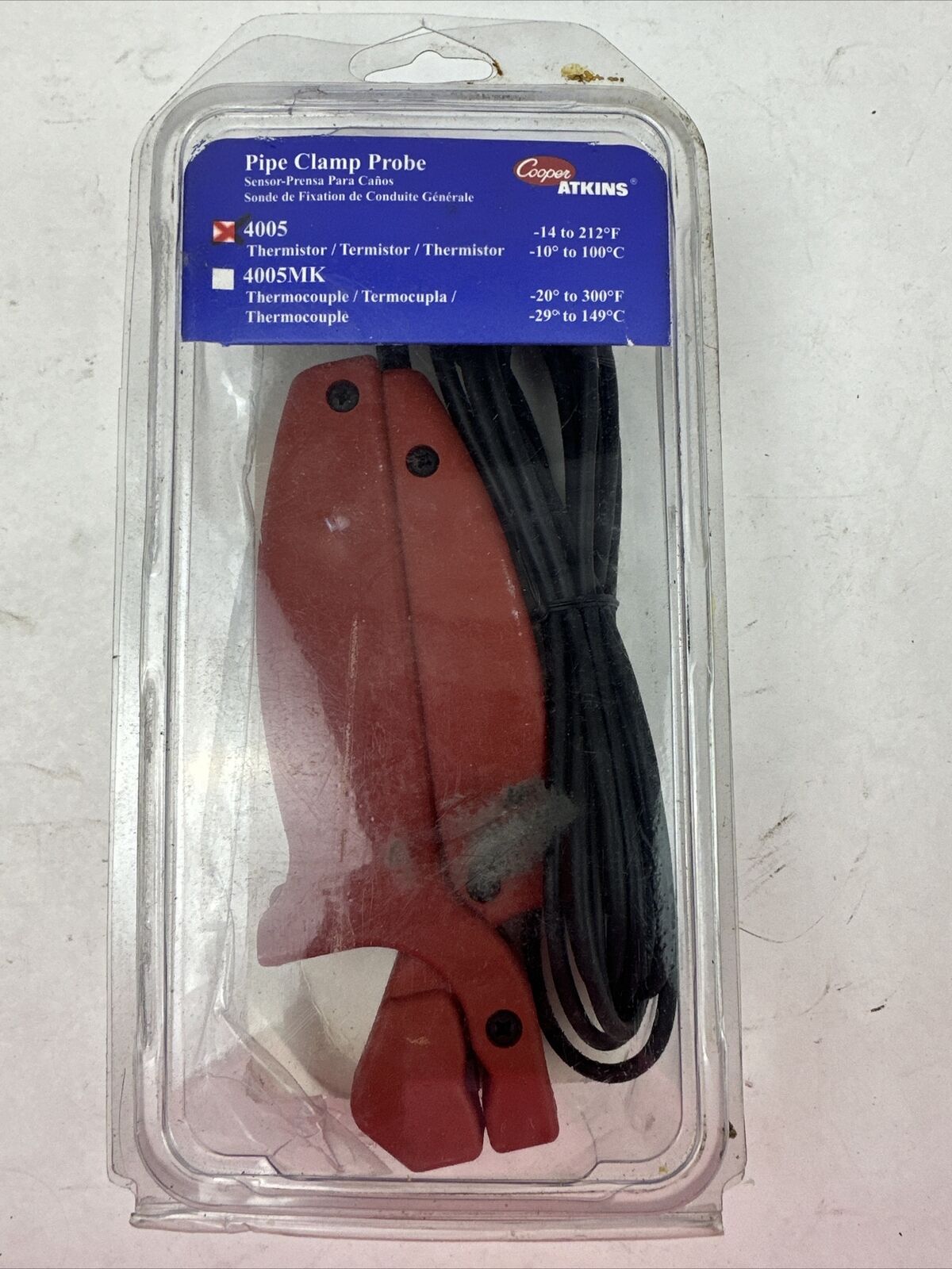 COOPER ATKINS 4005 THERMISTOR PIPE CLAMP PROBE