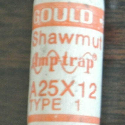 LOT of 8 / GOULD-SHAWMUT A25X12 SEMICONDUCTOR FUSE / 12A / 300V / NEW SURPLUS